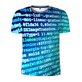 Мужская футболка 3D спортивная с принтом Программирование 7 , 100% полиэстер с улучшенными характеристиками | приталенный силуэт, круглая горловина, широкие плечи, сужается к линии бедра | Тематика изображения на принте: день программиста | код | подарок | праздник | программист