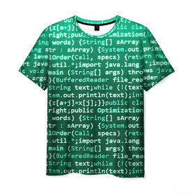 Мужская футболка 3D с принтом Программирование 8 , 100% полиэфир | прямой крой, круглый вырез горловины, длина до линии бедер | Тематика изображения на принте: день программиста | код | подарок | праздник | программист