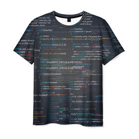 Мужская футболка 3D с принтом Программирование 9 , 100% полиэфир | прямой крой, круглый вырез горловины, длина до линии бедер | Тематика изображения на принте: день программиста | код | подарок | праздник | программист