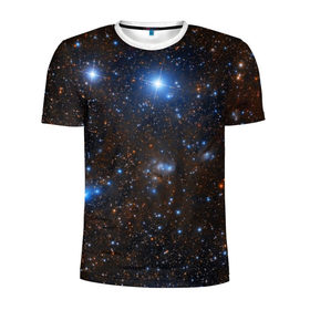 Мужская футболка 3D спортивная с принтом Космические дали , 100% полиэстер с улучшенными характеристиками | приталенный силуэт, круглая горловина, широкие плечи, сужается к линии бедра | Тематика изображения на принте: вселенная | галактика | звёзды | космическое пространство | космос | созвездие