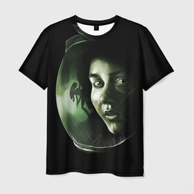 Мужская футболка 3D с принтом Чужой , 100% полиэфир | прямой крой, круглый вырез горловины, длина до линии бедер | alien | aliens | cinema | film | predator | фильм | чужой