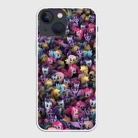 Чехол для iPhone 13 mini с принтом My Little Pony. Персонажи ,  |  | stickerbombing