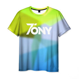 Мужская футболка 3D с принтом TonyCreative 9 , 100% полиэфир | прямой крой, круглый вырез горловины, длина до линии бедер | minecraft | teamcrtv | tony | tony creative | tonycreative | yotube | блоггер | блогер | майнкрафт | тони | тони креатив | ютуб | ютьюб