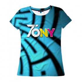 Женская футболка 3D с принтом TonyCreative 5 , 100% полиэфир ( синтетическое хлопкоподобное полотно) | прямой крой, круглый вырез горловины, длина до линии бедер | minecraft | teamcrtv | tony | tony creative | tonycreative | yotube | блоггер | блогер | майнкрафт | тони | тони креатив | ютуб | ютьюб
