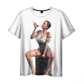 Мужская футболка 3D с принтом Novigrad Hooker , 100% полиэфир | прямой крой, круглый вырез горловины, длина до линии бедер | gaming | the witcher | witcher | yennefer | ведьмак | геральт | йеннифер | йеннифэр