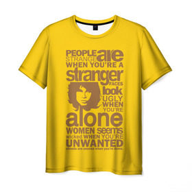 Мужская футболка 3D с принтом Jim Morisson , 100% полиэфир | прямой крой, круглый вырез горловины, длина до линии бедер | doors | jim morisson | rock | джим моррисон | музыка | рок