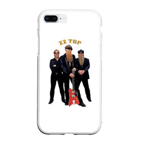 Чехол для iPhone 7Plus/8 Plus матовый с принтом ZZ TOP , Силикон | Область печати: задняя сторона чехла, без боковых панелей | blues | rock | zz top | блюз | зизи топ | музыка | рок