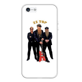 Чехол для iPhone 5/5S матовый с принтом ZZ TOP , Силикон | Область печати: задняя сторона чехла, без боковых панелей | blues | rock | zz top | блюз | зизи топ | музыка | рок