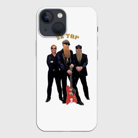 Чехол для iPhone 13 mini с принтом ZZ TOP ,  |  | Тематика изображения на принте: blues | rock | zz top | блюз | зизи топ | музыка | рок