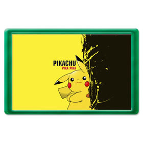 Магнит 45*70 с принтом Pikachu Pika Pika , Пластик | Размер: 78*52 мм; Размер печати: 70*45 | Тематика изображения на принте: go | pikachu | pokemon | го | пика | пикачу | покемон