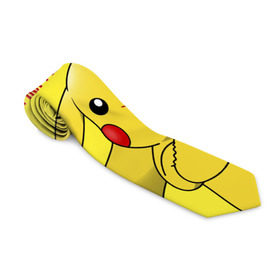 Галстук 3D с принтом Pikachu Pika Pika , 100% полиэстер | Длина 148 см; Плотность 150-180 г/м2 | go | pikachu | pokemon | го | пика | пикачу | покемон