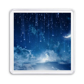 Магнит 55*55 с принтом Звездное небо , Пластик | Размер: 65*65 мм; Размер печати: 55*55 мм | Тематика изображения на принте: вселенная | галактика | звезды | небо | ночь