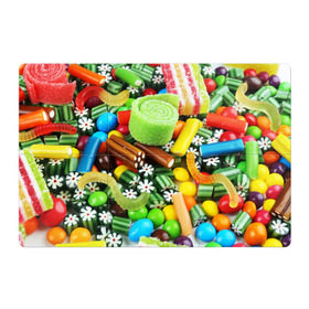 Магнитный плакат 3Х2 с принтом Сладости , Полимерный материал с магнитным слоем | 6 деталей размером 9*9 см | Тематика изображения на принте: вкуснотища | вкусняшки | глазурь | жевачка | карамель | карамельки | конфетки | конфеты | леденец | мармеладки | сахар | сладости