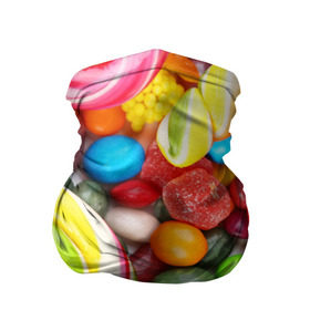Бандана-труба 3D с принтом Вкусняшки , 100% полиэстер, ткань с особыми свойствами — Activecool | плотность 150‒180 г/м2; хорошо тянется, но сохраняет форму | вкуснотища | вкусняшки | глазурь | жевачка | карамель | карамельки | конфетки | конфеты | леденец | мармеладки | сахар | сладости
