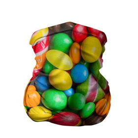 Бандана-труба 3D с принтом Сладкоежка , 100% полиэстер, ткань с особыми свойствами — Activecool | плотность 150‒180 г/м2; хорошо тянется, но сохраняет форму | вкуснотища | вкусняшки | глазурь | жевачка | карамель | карамельки | конфетки | конфеты | леденец | мармеладки | сахар | сладости