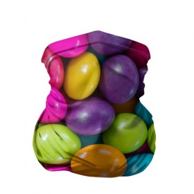 Бандана-труба 3D с принтом Конфетки , 100% полиэстер, ткань с особыми свойствами — Activecool | плотность 150‒180 г/м2; хорошо тянется, но сохраняет форму | вкуснотища | вкусняшки | глазурь | жевачка | карамель | карамельки | конфетки | конфеты | леденец | мармеладки | сахар | сладости