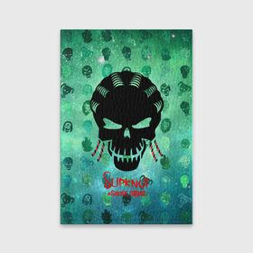 Обложка для паспорта матовая кожа с принтом Suicide Squad Slipkno , натуральная матовая кожа | размер 19,3 х 13,7 см; прозрачные пластиковые крепления | Тематика изображения на принте: 