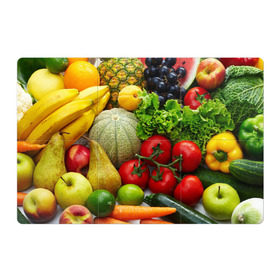 Магнитный плакат 3Х2 с принтом Богатый урожай , Полимерный материал с магнитным слоем | 6 деталей размером 9*9 см | апельсин | баклажан | банан | богатый урожай | виноград | горох | еда | кабачок | капуста | картофель | лимон | морковь | овощи | огурец | перец | персик | помидор | слива | сочные плоды | томат | тыква