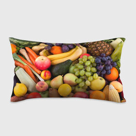 Подушка 3D антистресс с принтом Спелые фрукты , наволочка — 100% полиэстер, наполнитель — вспененный полистирол | состоит из подушки и наволочки на молнии | ананас | арбуз | банан | богатый урожай | виноград | горох | груша | еда | капуста | картофель | лук | морковь | овощи | огурец | перец | персик | слива | сочные плоды | томат | фасоль | фрукты | яблоко