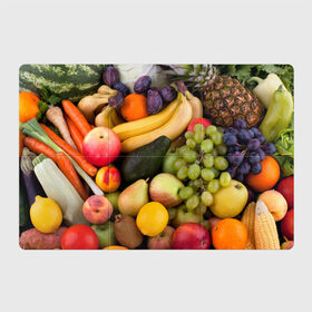 Магнитный плакат 3Х2 с принтом Спелые фрукты , Полимерный материал с магнитным слоем | 6 деталей размером 9*9 см | Тематика изображения на принте: ананас | арбуз | банан | богатый урожай | виноград | горох | груша | еда | капуста | картофель | лук | морковь | овощи | огурец | перец | персик | слива | сочные плоды | томат | фасоль | фрукты | яблоко