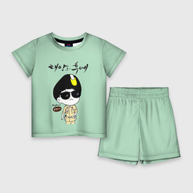 Детский костюм с шортами 3D с принтом SONG JOONG KI ,  |  | korea | song joong ki | дорамы. дорама | корейская дорама | корейские дорамы | корея | потомки солнца | сон чжун ки | сон чжунки | чжун ки
