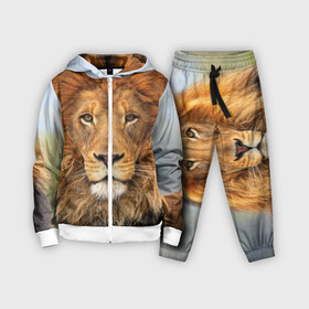 Детский костюм 3D с принтом Красавец лев ,  |  | lion | грива | дикая кошка | добыча | животное | зверь | клыки | когти | король джунглей | лев | мясо | хищник | царь зверей
