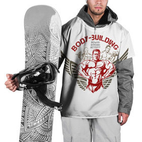 Накидка на куртку 3D с принтом Body-building , 100% полиэстер |  | gym | power | бодибилдинг | культуризм | сила | спорт | фитнес | штанга