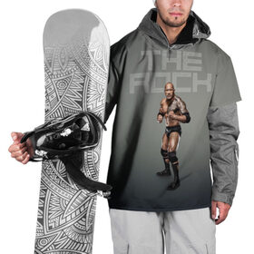 Накидка на куртку 3D с принтом The Rock WWE , 100% полиэстер |  | dwayne johnson | the rock | wwe | рестлинг | спорт