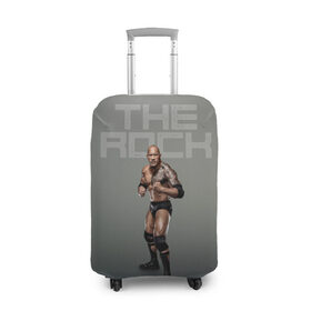 Чехол для чемодана 3D с принтом The Rock WWE , 86% полиэфир, 14% спандекс | двустороннее нанесение принта, прорези для ручек и колес | dwayne johnson | the rock | wwe | рестлинг | спорт