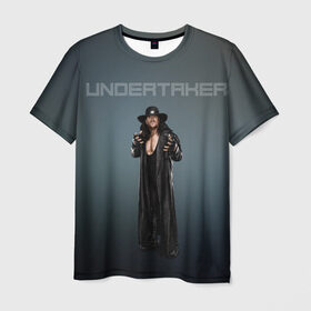 Мужская футболка 3D с принтом Undertaker WWE , 100% полиэфир | прямой крой, круглый вырез горловины, длина до линии бедер | undertaker | wwe | рестлинг | спорт