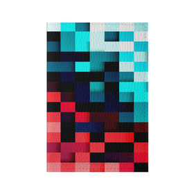 Обложка для паспорта матовая кожа с принтом Pixel Color , натуральная матовая кожа | размер 19,3 х 13,7 см; прозрачные пластиковые крепления | 