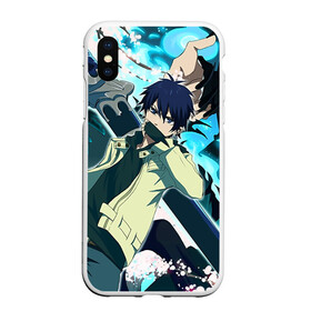 Чехол для iPhone XS Max матовый с принтом Blue Exorcist , Силикон | Область печати: задняя сторона чехла, без боковых панелей | anime | ao no exorcist | blue exorcist | аниме | синий экзорцист | экзорцист