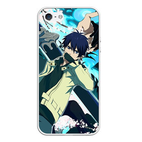 Чехол для iPhone 5/5S матовый с принтом Blue Exorcist , Силикон | Область печати: задняя сторона чехла, без боковых панелей | anime | ao no exorcist | blue exorcist | аниме | синий экзорцист | экзорцист