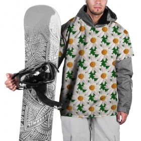 Накидка на куртку 3D с принтом Ромашки , 100% полиэстер |  | лето | природа | цветы