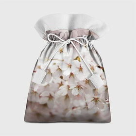 Подарочный 3D мешок с принтом Весеннее цветение , 100% полиэстер | Размер: 29*39 см | Тематика изображения на принте: белый | весна | лепестки | прикольные картинки | цветочки | цветы