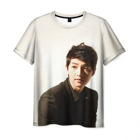 Мужская футболка 3D с принтом Сон Чжун Ки , 100% полиэфир | прямой крой, круглый вырез горловины, длина до линии бедер | дорама