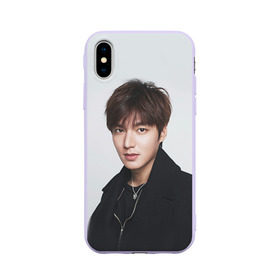 Чехол для Apple iPhone X силиконовый матовый с принтом Lee Min Ho , Силикон | Печать на задней стороне чехла, без боковой панели | дорама