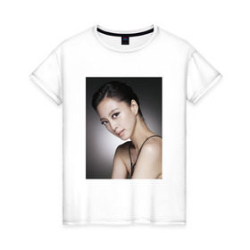 Женская футболка хлопок с принтом Song Hye-kyo , 100% хлопок | прямой крой, круглый вырез горловины, длина до линии бедер, слегка спущенное плечо | 