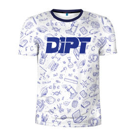 Мужская футболка 3D спортивная с принтом DIPT , 100% полиэстер с улучшенными характеристиками | приталенный силуэт, круглая горловина, широкие плечи, сужается к линии бедра | Тематика изображения на принте: 