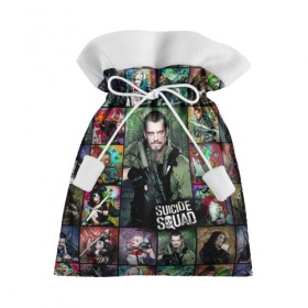 Подарочный 3D мешок с принтом Suicide Squad Rick Flag , 100% полиэстер | Размер: 29*39 см | suicide squad | юэль киннаман rick flag