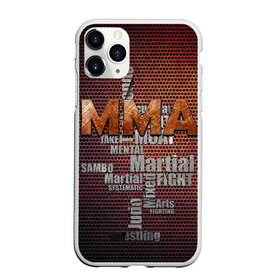 Чехол для iPhone 11 Pro матовый с принтом MMA , Силикон |  | judo | mixed | mma | sambo | wrestling