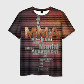 Мужская футболка 3D с принтом MMA , 100% полиэфир | прямой крой, круглый вырез горловины, длина до линии бедер | judo | mixed | mma | sambo | wrestling
