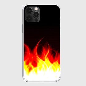 Чехол для iPhone 12 Pro Max с принтом Flame , Силикон |  | Тематика изображения на принте: пламя | черный | яркий