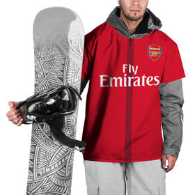 Накидка на куртку 3D с принтом Арсенал (форма) , 100% полиэстер |  | arsenal | арсенал | футбол