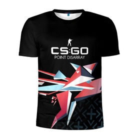 Мужская футболка 3D спортивная с принтом cs:go - Point Disarray style (Буйство красок) , 100% полиэстер с улучшенными характеристиками | приталенный силуэт, круглая горловина, широкие плечи, сужается к линии бедра | cs | csgo | го | кс