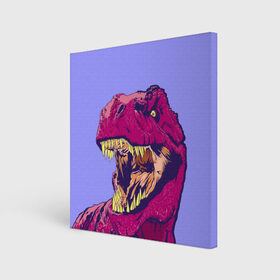 Холст квадратный с принтом rex , 100% ПВХ |  | Тематика изображения на принте: dinosaur | t rex | динозавр | рекс | тирекс