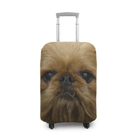 Чехол для чемодана 3D с принтом Брюссельский гриффон , 86% полиэфир, 14% спандекс | двустороннее нанесение принта, прорези для ручек и колес | брюссельский | грифон | гриффон | гриффоны | дворняжка | дворняжки | песик | песики | собака | собаки