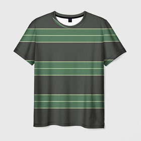Мужская футболка 3D с принтом Одежда Курта Кобейна , 100% полиэфир | прямой крой, круглый вырез горловины, длина до линии бедер | Тематика изображения на принте: в полоску | зеленая | курт кобейн | полосатая | полоски