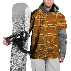 Накидка на куртку 3D с принтом Золотой Крокодил , 100% полиэстер |  | Тематика изображения на принте: gold | texture | глянец | золото | кожа | крокодил | текстура