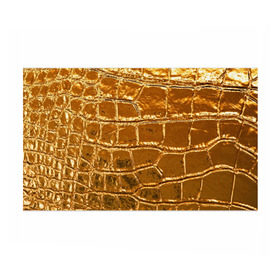 Бумага для упаковки 3D с принтом Золотой Крокодил , пластик и полированная сталь | круглая форма, металлическое крепление в виде кольца | gold | texture | глянец | золото | кожа | крокодил | текстура